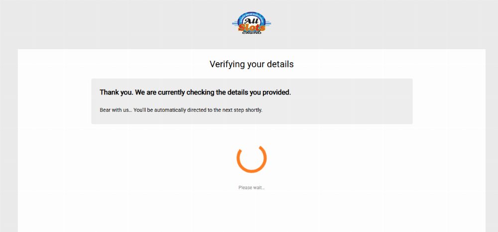 All Slots Casino Ontario account verification