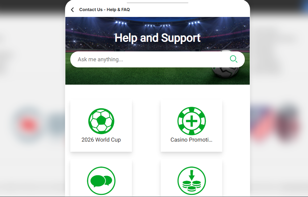 Betway Casino Ontario help center and support