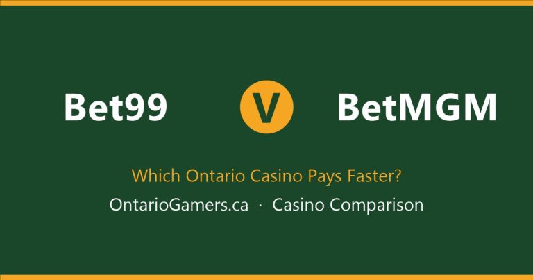 Bet99 vs BetMGM Ontario casino comparison
